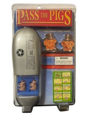 Pass The Pigs Classic Party Game Pigs Dice Scorepad Pencil Travel Carry Case New
